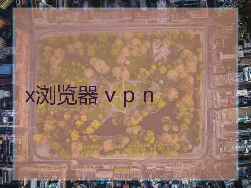 x浏览器 v p n